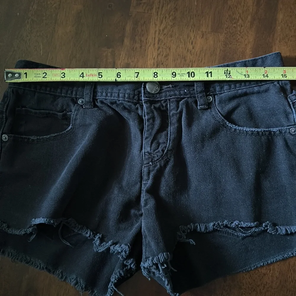Free People Black Jean Shorts! - Picture 5 of 6